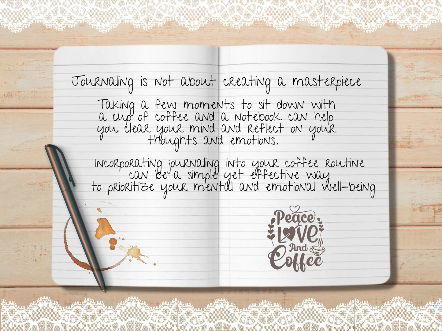 A blank journal with crisp, white pages waiting to be filled with thoughts, ideas, and creativity.