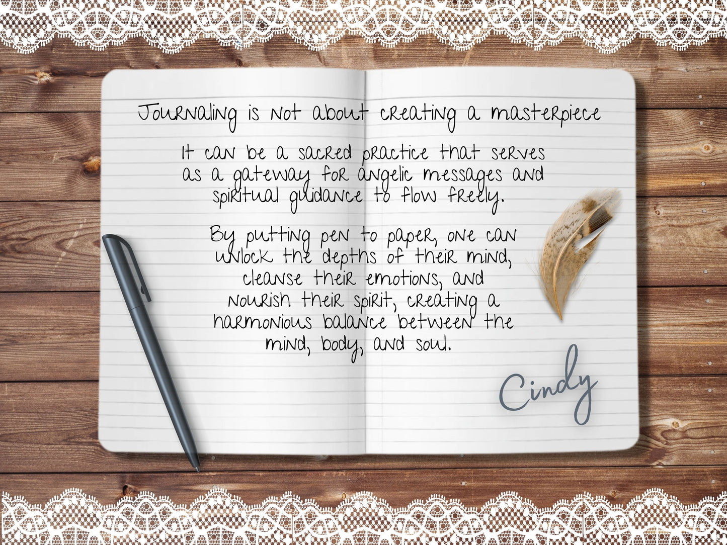 A blank journal with crisp, white pages waiting to be filled with thoughts, ideas, and creativity.