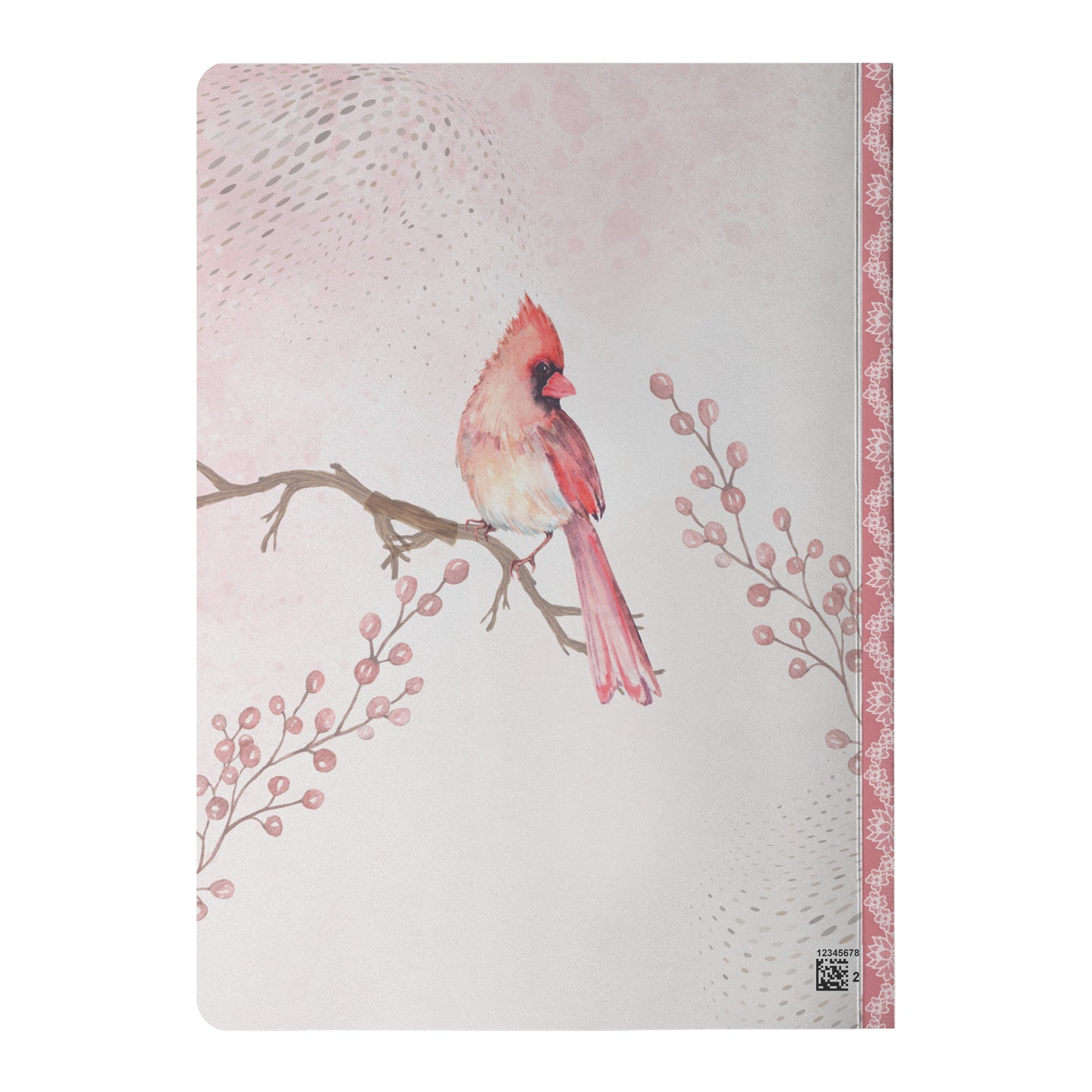 A Red Cardinal Journal Back Cover