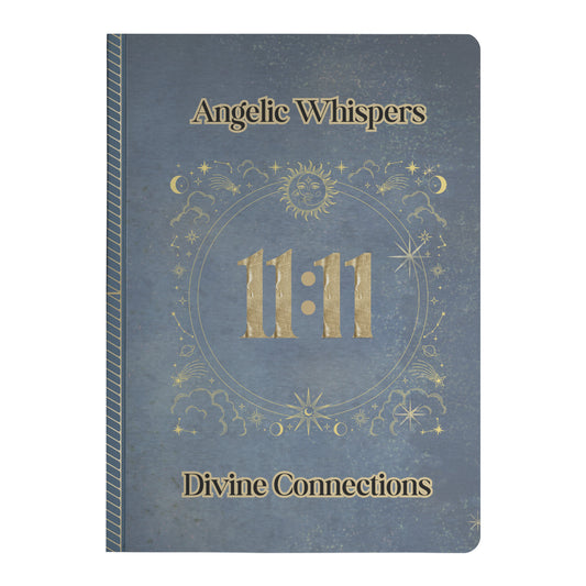 Navy Blue and Gold Angelic Whispers Front Cover