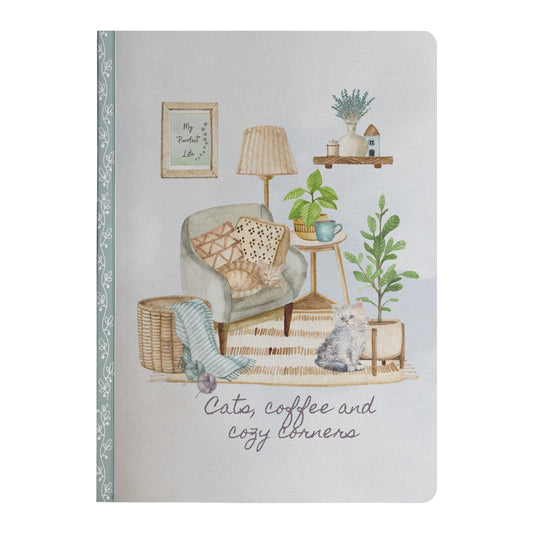 Cats and Coffee Journal Front Cover