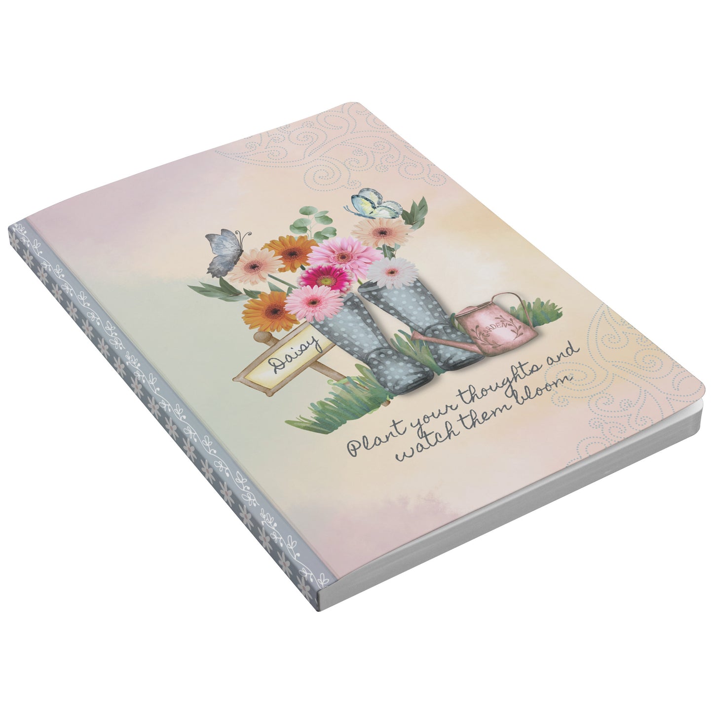 Daisy and Butterfly Garden Journal Front Cover
