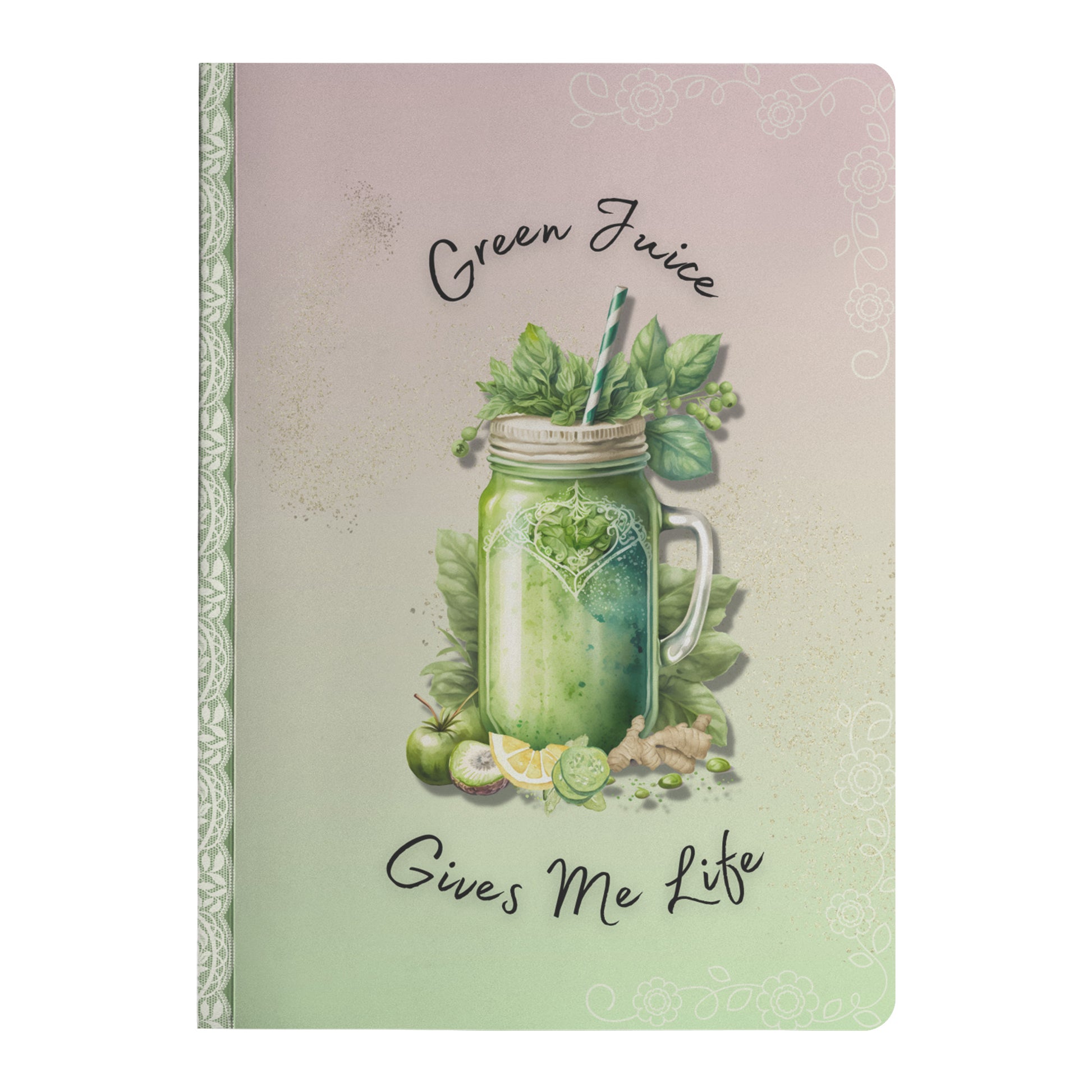 Green Juice Lover Journal Front Cover
