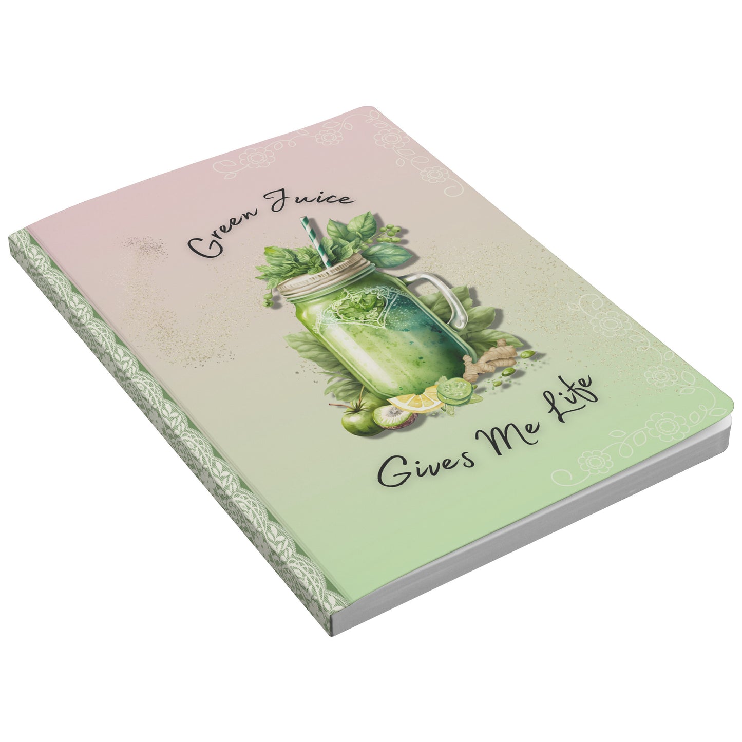 Green Juice Lover Journal Front Cover