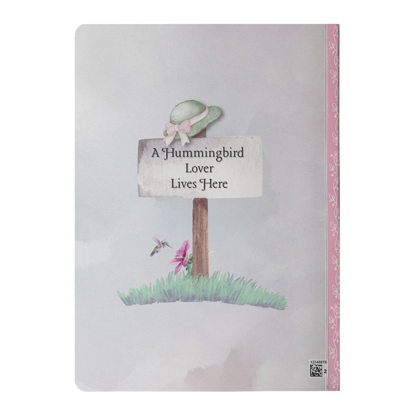 Hummingbird Lover Journal Back Cover