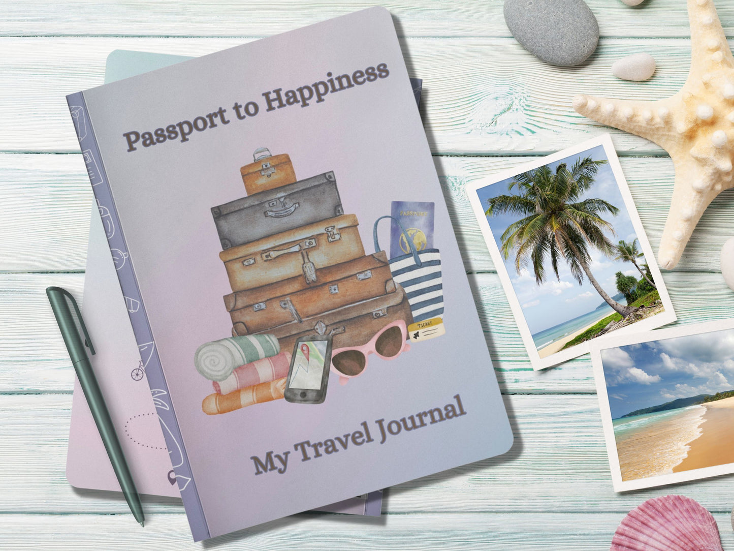 Passport to Happiness Travel Journal Front Cover