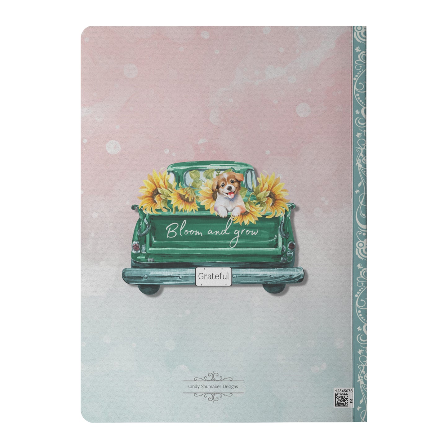 Sunflower Splendor Journal Back Cover