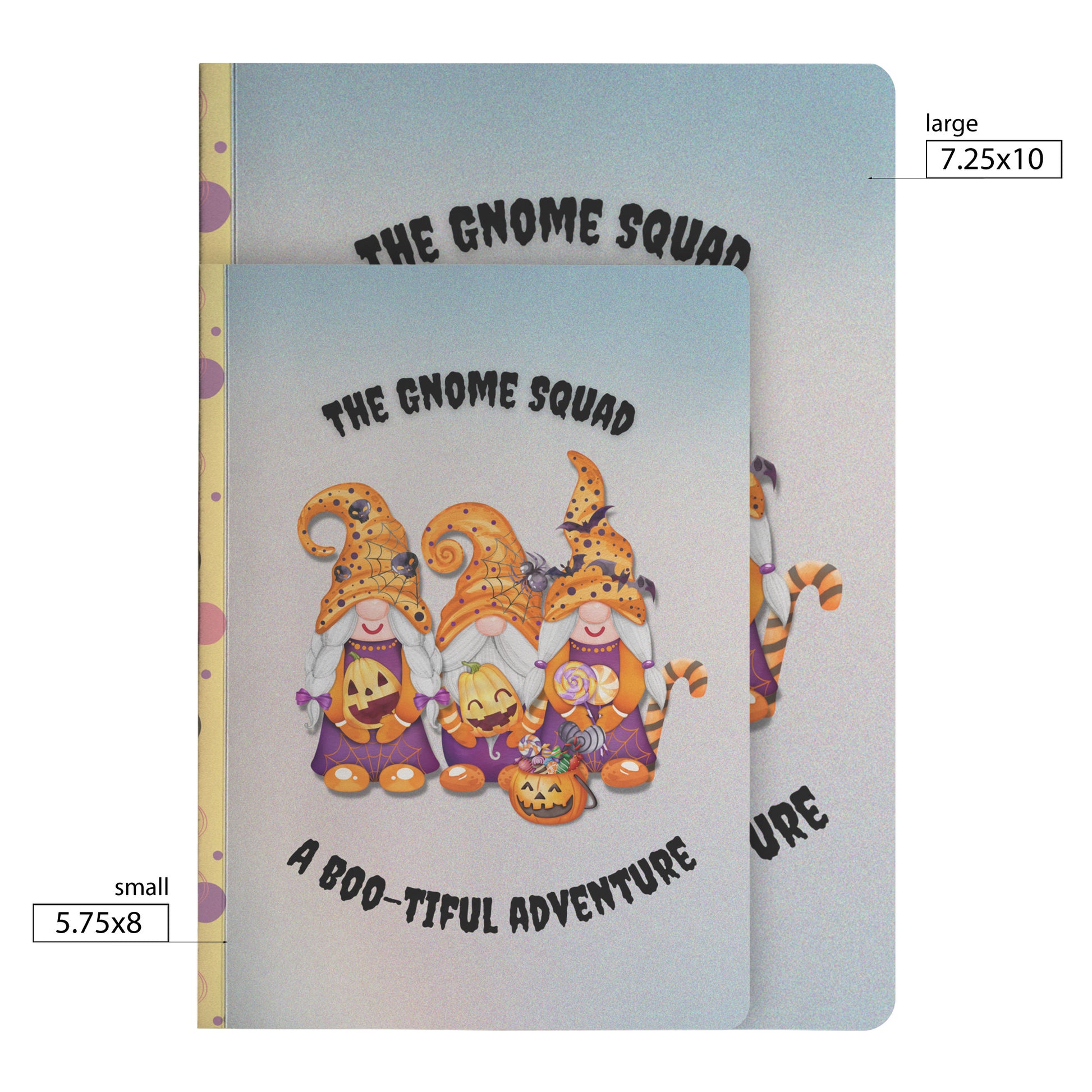 Halloween Gnome Journal Sizes