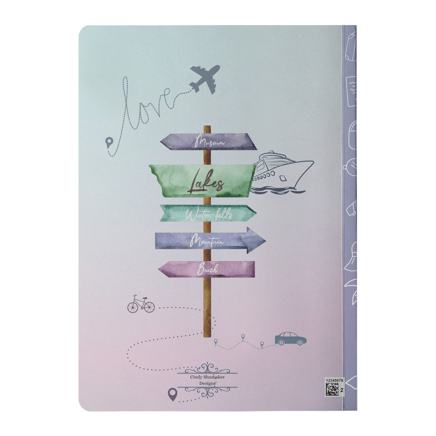 Passport to Happiness Travel Journal Back Cover